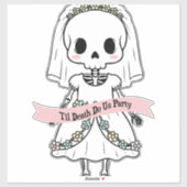 Til Death Do Us Party Halloween Aufkleber (Blatt)