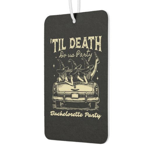 Til Death Do Us Party Halloween D Yellow Autolufterfrischer (Links)