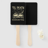 Til Death Do Us Party Halloween D Yellow Fächer (Vorne und Hinten)