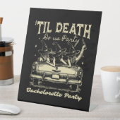 Til Death Do Us Party Halloween D Yellow Sockelschild (In Situ)