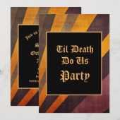 Til Death Do us Party Halloween Einladung (Vorne/Hinten)