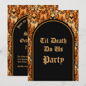 Til Death Do us Party Halloween Einladung (Vorne/Hinten)