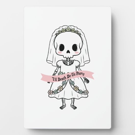 Til Death Do Us Party Halloween Fotoplatte (Vorderseite)