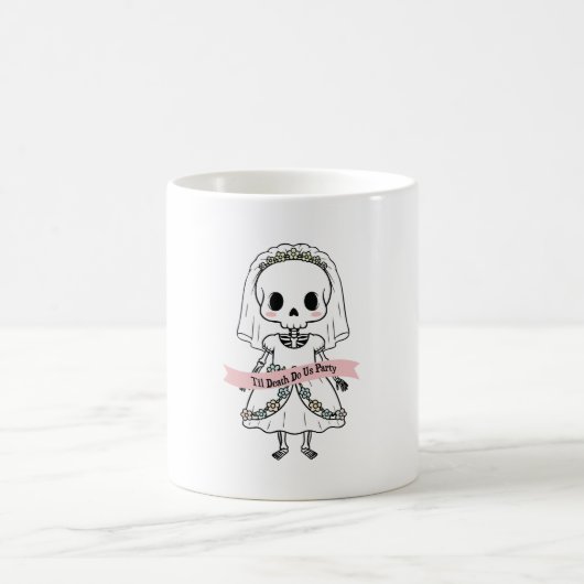 Til Death Do Us Party Halloween Kaffeetasse (Mittel)