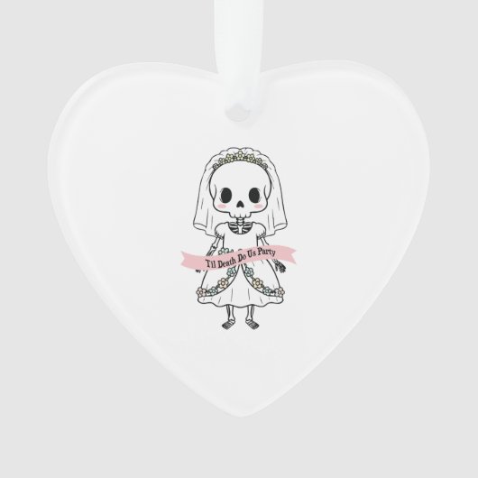 Til Death Do Us Party Halloween Ornament (Vorderseite)