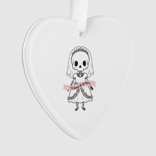 Til Death Do Us Party Halloween Ornament (Vorderseite)