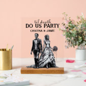 Til Death Do Us Party Hochzeit Akryllisches Zeiche Acrylschild (Hochzeit)