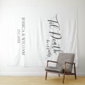 Til Death Do Us Party Night Before Wedding Sign Wandteppich (Beispiel (Horizontal))