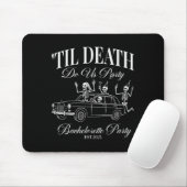 Til Death Do Us Party Retro Halloween Bachelorette Mousepad (Mit Mouse)