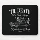 Til Death Do Us Party Retro Halloween Bachelorette Mousepad (Vorne)