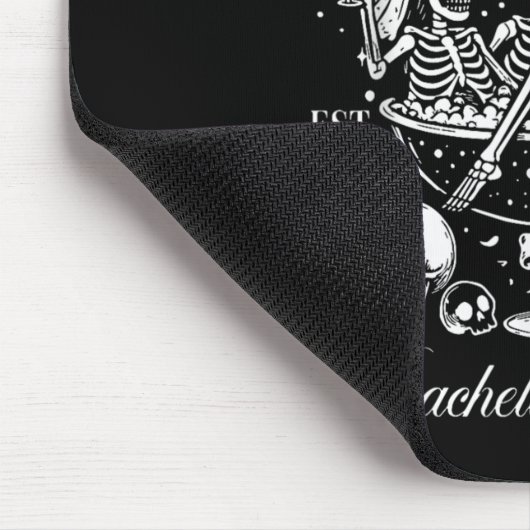 Til Death Do Us Party Retro Halloween Bachelorette Mousepad (Ecke)