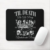 Til Death Do Us Party Retro Halloween Bachelorette Mousepad (Mit Mouse)