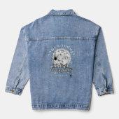 Til Death do us Party Retro Spiders Disco Hochzeit Jeansjacke (Rückseite)