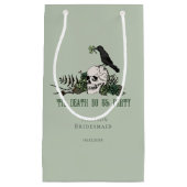 Til Death Do US Party Sage Irish Skull Bridesmaid Kleine Geschenktüte (Vorderseite)