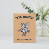"Til Death Do us Postkarte (Stehend Vorderseite)