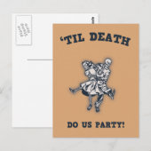 "Til Death Do us Postkarte (Vorne/Hinten)