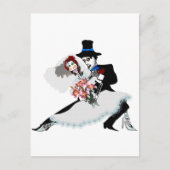 'Til Death Do us us Part - Day of the Dead wedding Postkarte (Vorderseite)