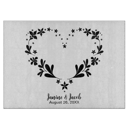 Til Death Do us us Part Individuelle Name & Weddin Schneidebrett (Vorderseite)