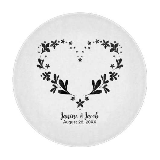 Til Death Do us us Part Individuelle Name & Weddin Schneidebrett (Vorderseite)