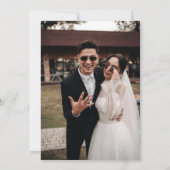 "Til Death Do us us Part Lila & Black Save the Dat Einladung (Rückseite)