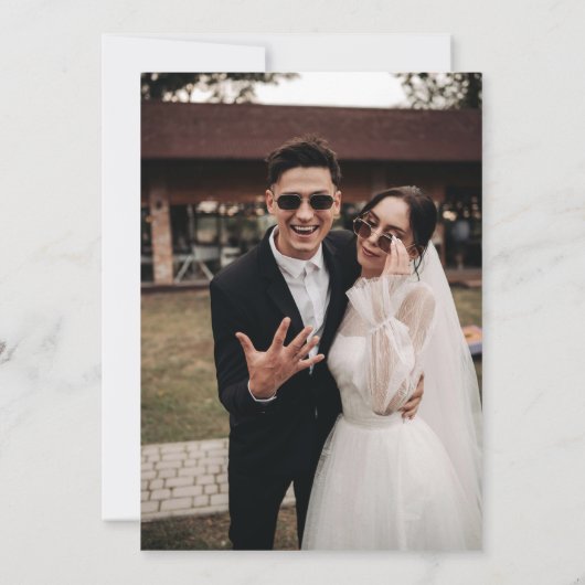 "Til Death Do us us Part Lila & Black Save the Dat Einladung (Rückseite)