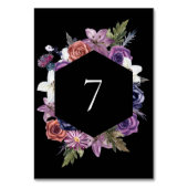 "Til Death Do us us Part Lila & Black Tischnummer (Rückseite)