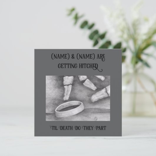 'Til Death Einladung (Stehend Vorderseite)