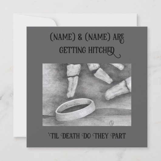 'Til Death Einladung (Vorderseite)