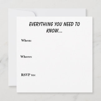 'Til Death Einladung