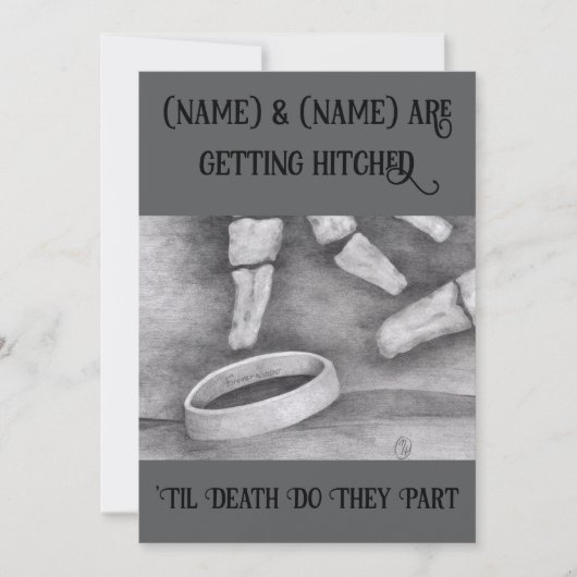 'Til Death Einladung (Vorderseite)