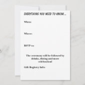 'Til Death Einladung (Rückseite)