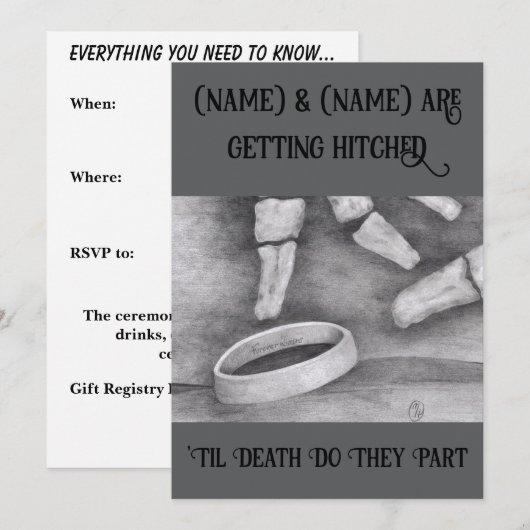 'Til Death Einladung (Vorne/Hinten)