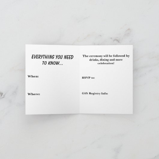 'Til Death Einladung (Innenseite)