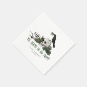 Til Death Goth Irish Skull Brautparty Party Serviette (Ecke)