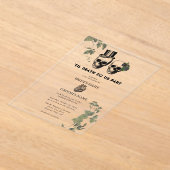 Til Death Gothic Heart Floral Skulls Wedding Acryleinladungen (Ablage )