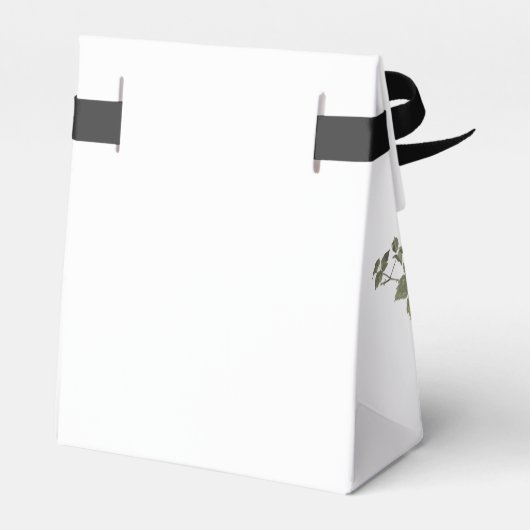 Til Death Gothic Heart Floral Skulls Wedding Geschenkschachtel (Rückseite)