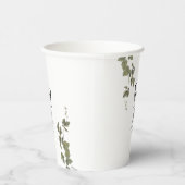 Til Death Gothic Heart Floral Skulls Wedding Pappbecher (Rechts)