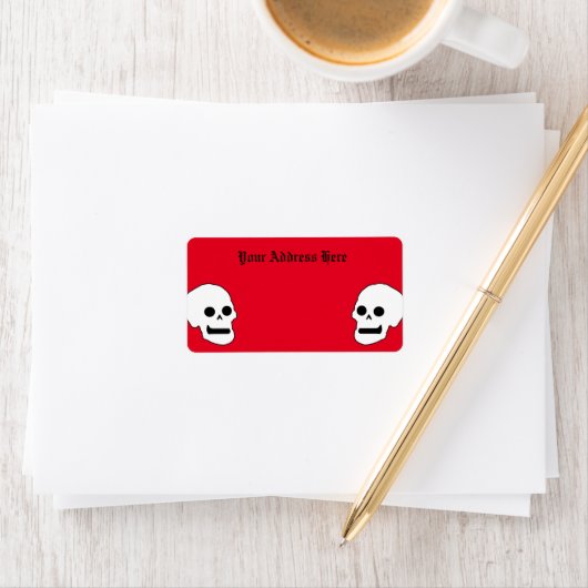 'Til Death Gothic Return Address Label Adressaufkleber (Insitu)