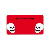 'Til Death Gothic Return Address Label Adressaufkleber (Vorne)