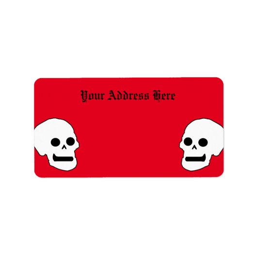 'Til Death Gothic Return Address Label Adressaufkleber (Vorne)