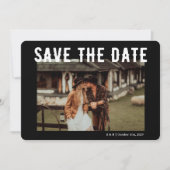 Til Death Gothic Skeleton Black Save the Date (Vorderseite)