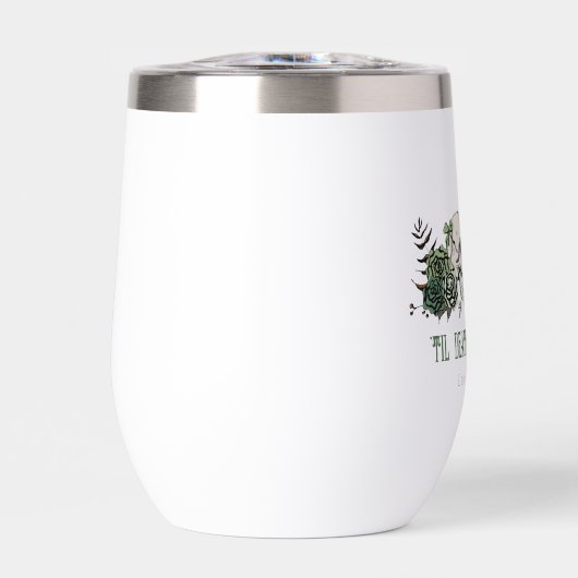 Til Death Gothic St Patricks Day Floral Skull (Vorderseite)