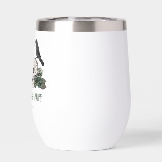 Til Death Gothic St Patricks Day Floral Skull (Rückseite)