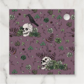 Til Death Gothic St Patricks Day Floral Skull Geschenkanhänger (Rückseite)