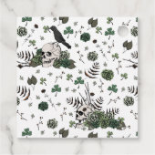 Til Death Gothic St Patricks Day Floral Skull Geschenkanhänger (Rückseite)