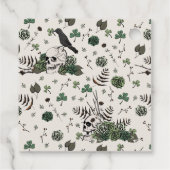 Til Death Gothic St Patricks Day Floral Skull Geschenkanhänger (Rückseite)