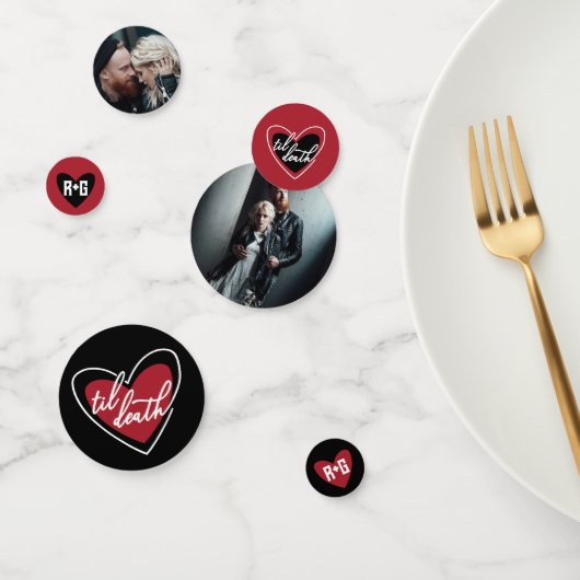 Til Death Heart Metal Schriftart Initials Fotos Ho Konfetti (Gruppe)