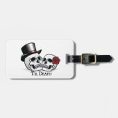 Til Death Mr. und Mrs. Wedding Skulls Gepäckanhänger (Vorderseite horizontal)