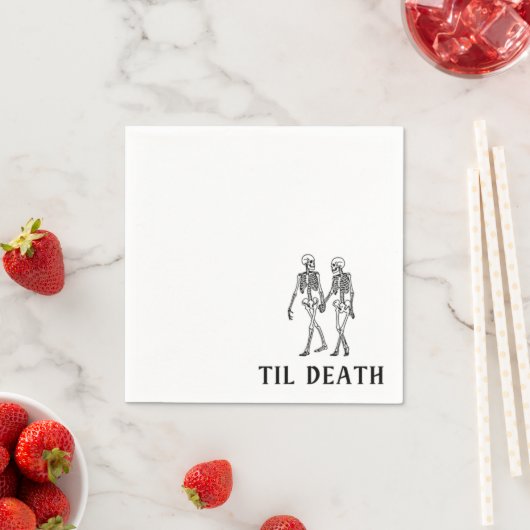 Til Death Napkins Serviette (Beispiel)