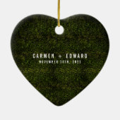 Til Death Neon Erstes Weihnachten Verheiratet Verl Keramik Ornament (Hinten)